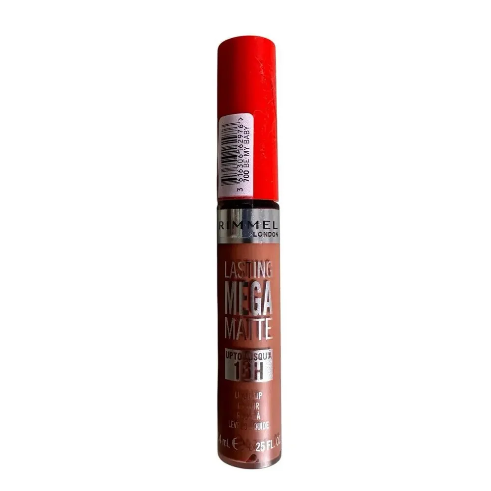 Sealed RIMMEL LONDON Lasting Mega Matte Liquid Lip Colour 700 Be My Baby